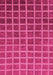 Machine Washable Checkered Pink Modern Rug, wshabs1580pnk