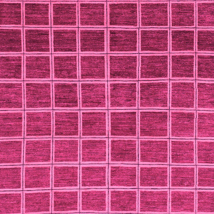 Machine Washable Checkered Pink Modern Rug, wshabs1580pnk