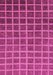 Machine Washable Checkered Purple Modern Area Rugs, wshabs1580pur