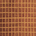 Square Machine Washable Checkered Brown Modern Rug, wshabs1580brn