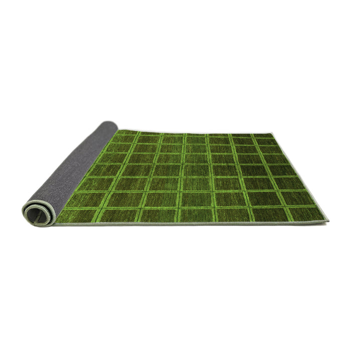 Sideview of Abstract Green Modern Rug, abs1581grn