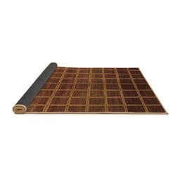 Sideview of Abstract Brown Modern Rug, abs1581brn