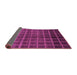 Sideview of Abstract Purple Modern Rug, abs1581pur