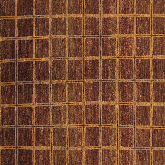 Square Abstract Brown Modern Rug, abs1581brn
