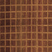 Square Abstract Brown Modern Rug, abs1581brn