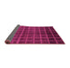 Sideview of Abstract Pink Modern Rug, abs1581pnk