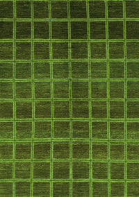 Abstract Green Modern Rug, abs1581grn