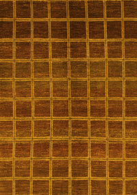 Abstract Yellow Modern Rug, abs1581yw