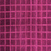 Square Machine Washable Abstract Pink Modern Rug, wshabs1581pnk