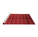 Modern Red Washable Rugs