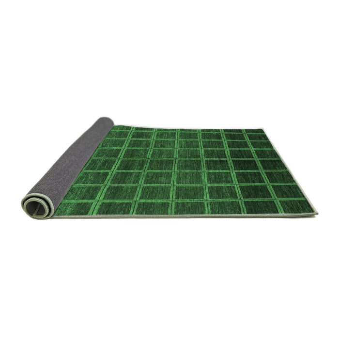 Sideview of Abstract Emerald Green Modern Rug, abs1581emgrn