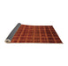 Sideview of Abstract Orange Modern Rug, abs1581org