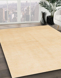 Abstract Khaki Gold Solid Rug, abs1582