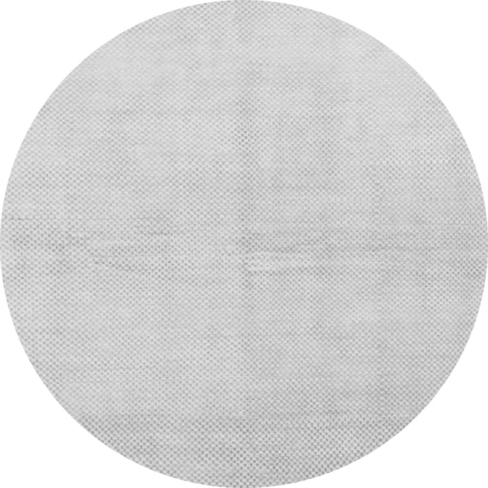 Round Solid Gray Modern Rug, abs1582gry