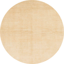 Round Abstract Khaki Gold Solid Rug, abs1582