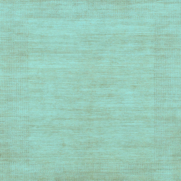 Square Machine Washable Solid Light Blue Modern Rug, wshabs1583lblu