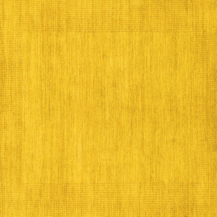 Square Solid Yellow Modern Rug, abs1583yw