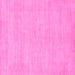 Square Machine Washable Solid Pink Modern Rug, wshabs1583pnk