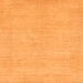 Square Solid Orange Modern Rug, abs1583org