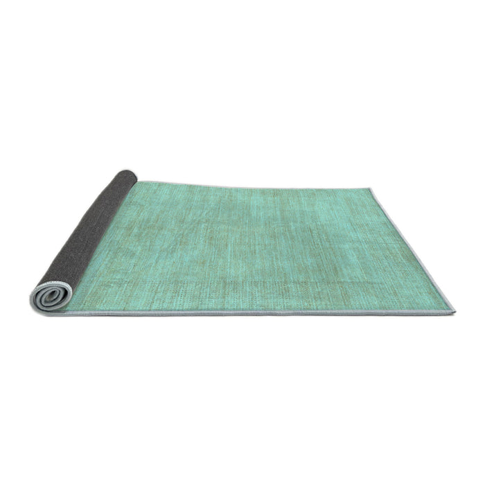Sideview of Solid Light Blue Modern Rug, abs1583lblu
