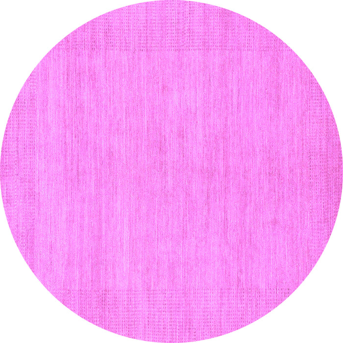 Round Solid Purple Modern Rug, abs1583pur