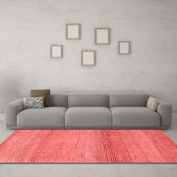 Modern Red Washable Rugs