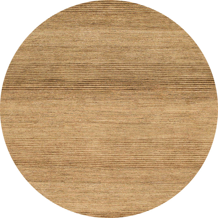 Round Abstract Orange Modern Rug, abs1584