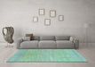 Machine Washable Abstract Light Blue Modern Rug in a Living Room, wshabs1585lblu