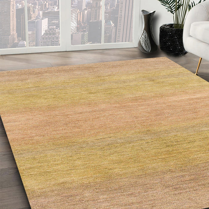 Machine Washable Abstract Yellow Rug in a Family Room, wshabs1585