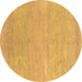 Round Abstract Brown Modern Rug, abs1585brn