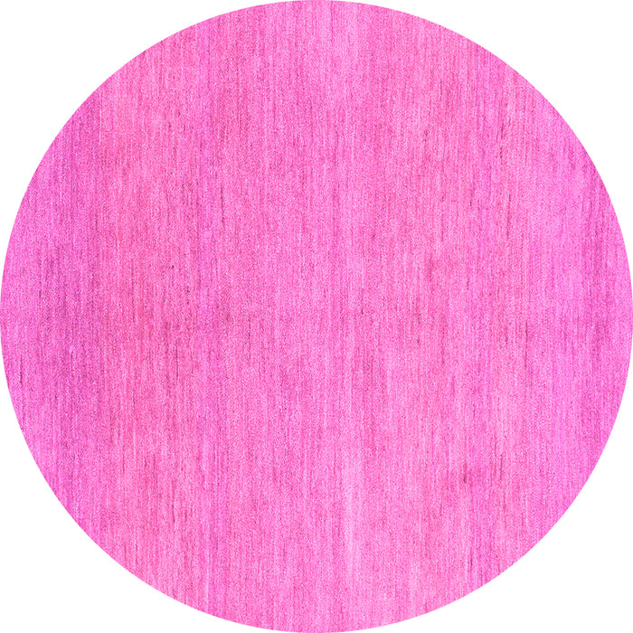 Round Abstract Pink Modern Rug, abs1585pnk