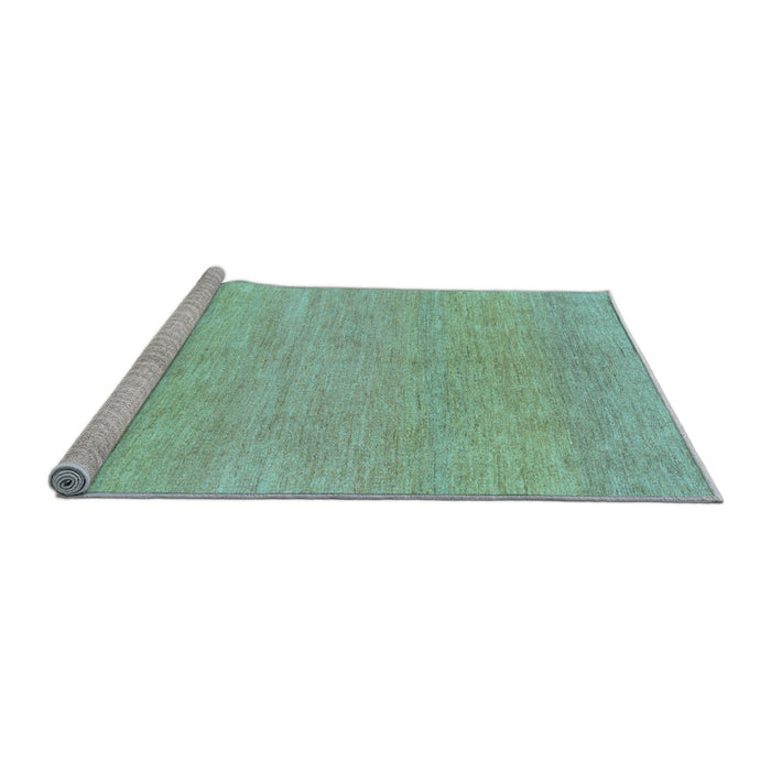 Sideview of Machine Washable Abstract Light Blue Modern Rug, wshabs1585lblu
