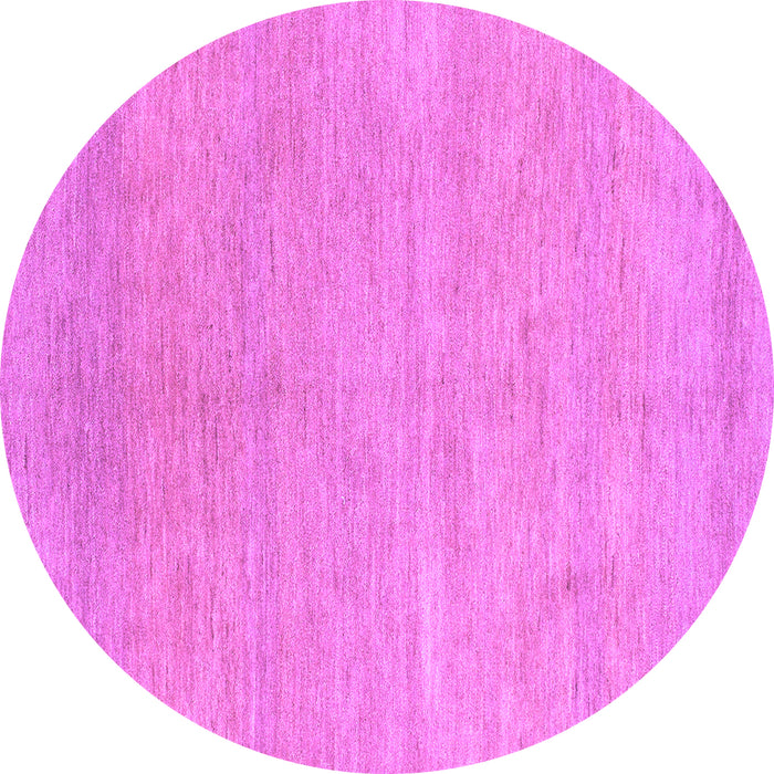 Round Abstract Purple Modern Rug, abs1585pur