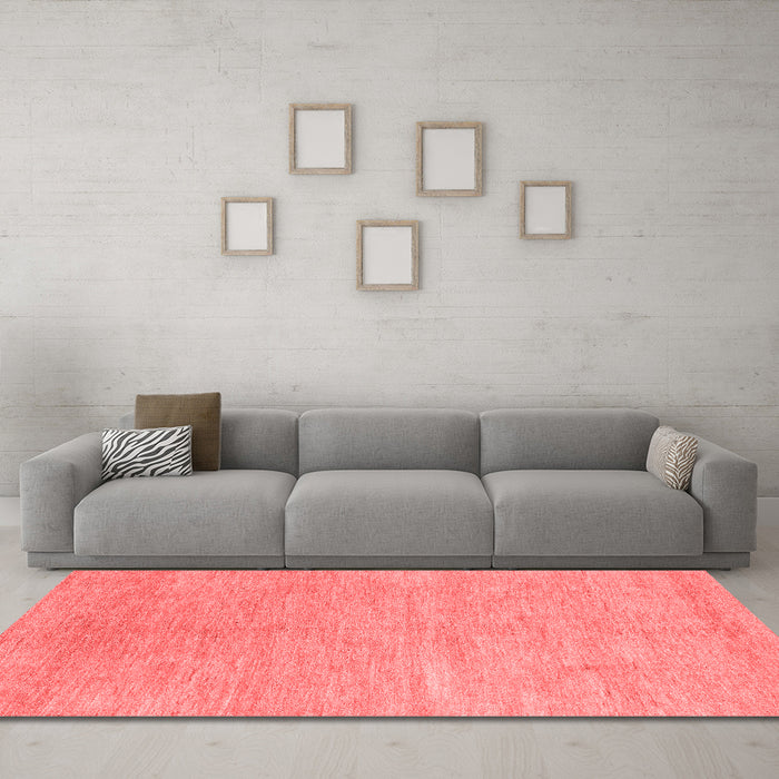 Modern Red Washable Rugs
