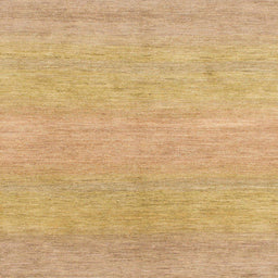 Square Abstract Yellow Modern Rug, abs1585