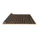 Sideview of Abstract Bakers Brown Modern Rug, abs1586