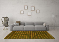 Machine Washable Abstract Yellow Modern Rug, wshabs1586yw