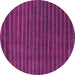 Round Abstract Pink Modern Rug, abs1586pnk