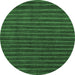 Round Machine Washable Abstract Emerald Green Modern Area Rugs, wshabs1586emgrn