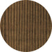 Round Abstract Brown Modern Rug, abs1586brn