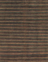 Machine Washable Abstract Bakers Brown Rug, wshabs1586