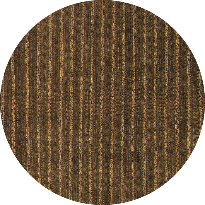 Round Machine Washable Abstract Brown Modern Rug, wshabs1586brn