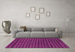 Machine Washable Abstract Pink Modern Rug in a Living Room, wshabs1586pnk