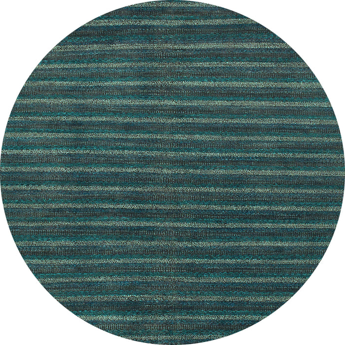 Round Machine Washable Abstract Light Blue Modern Rug, wshabs1586lblu