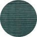 Round Machine Washable Abstract Light Blue Modern Rug, wshabs1586lblu