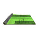 Sideview of Abstract Green Modern Rug, abs1587grn