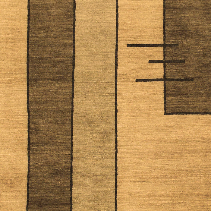 Machine Washable Abstract Brown Modern Rug, wshabs1587brn