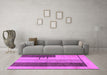 Machine Washable Abstract Purple Modern Area Rugs in a Living Room, wshabs1587pur