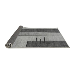 Sideview of Abstract Gray Modern Rug, abs1587gry