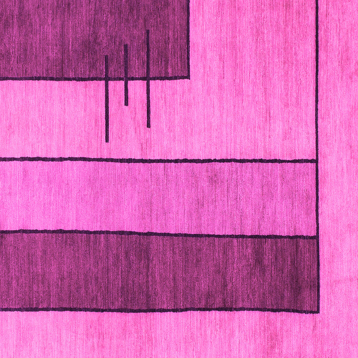 Square Abstract Pink Modern Rug, abs1587pnk